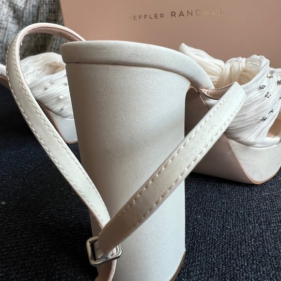 Loeffler Randall White Platform Sandals - Picture 8 of 15